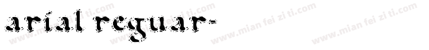 arial reguar字体转换